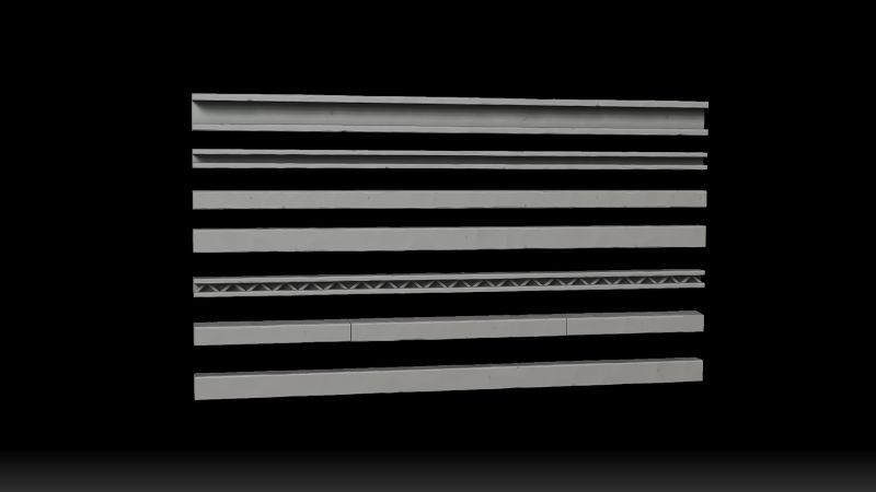 Mesh trim de metal: perfiles, remaches y placas de hierro